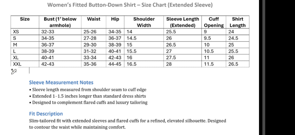 Extended Sleeve Women Shirt