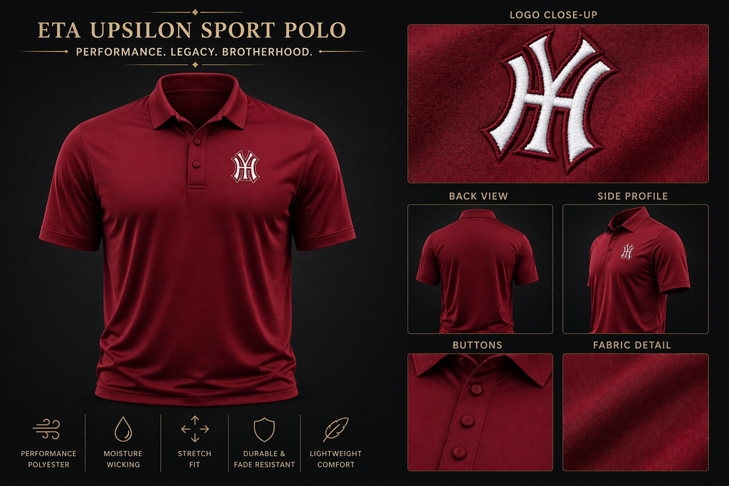 Eta Upsilon Chapter Sport Polo- Name/position add
