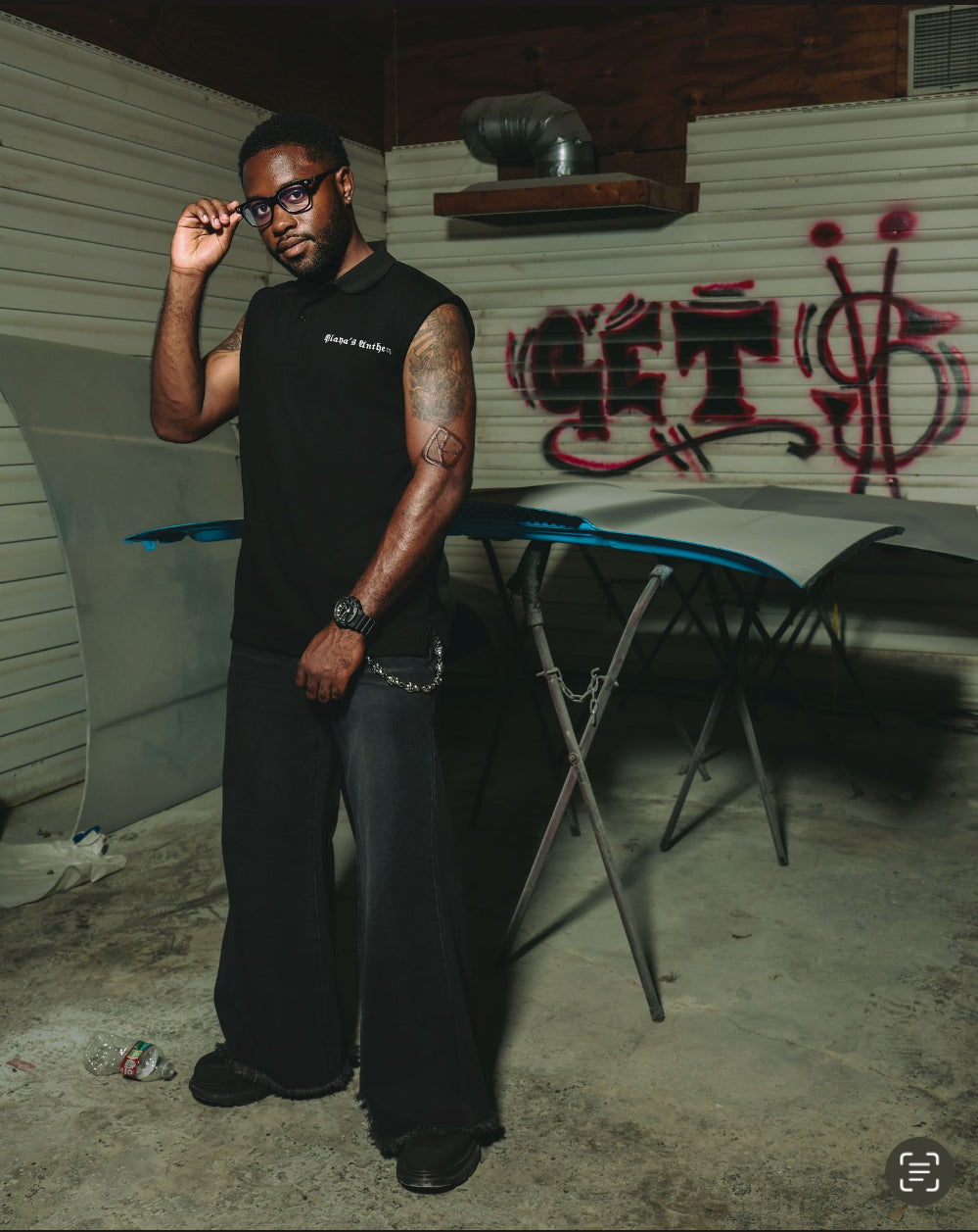 Oversized Sleeveless Polo