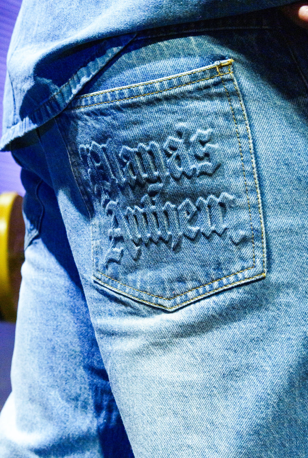 Denim Baggy Flare Jeans