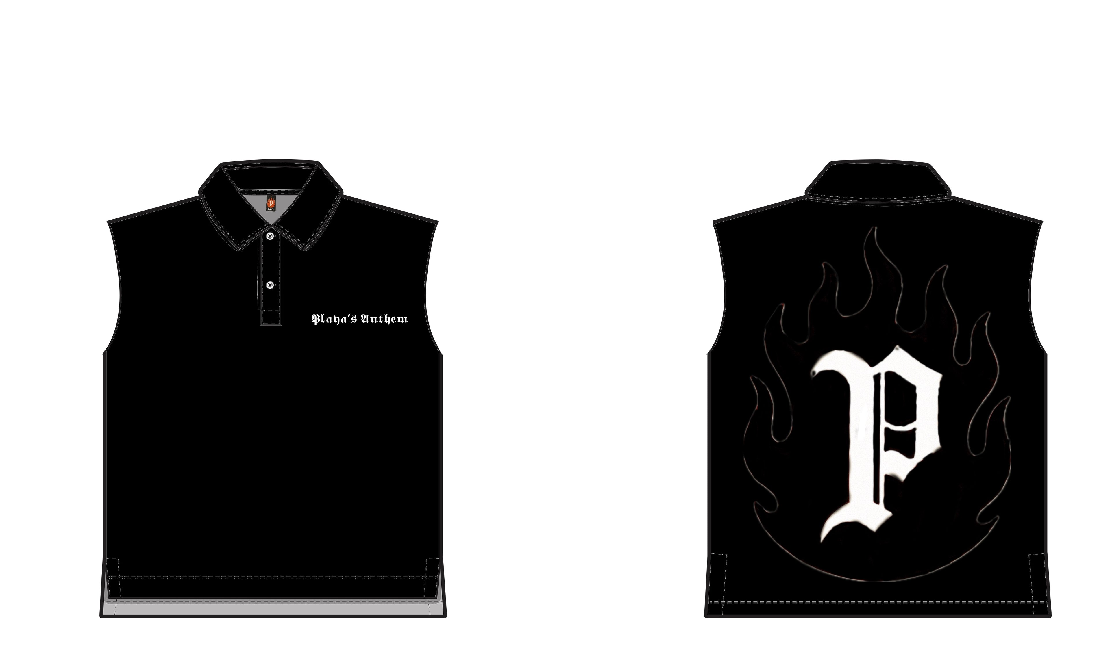 Oversized Sleeveless Polo